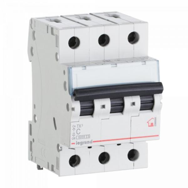gallery-0 Автоматический выключатель Legrand TX3 B50A 3П 6000. Артикул	404005