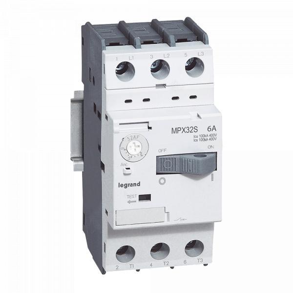 gallery-main Автоматический выключатель для защиты электродвигателей Legrand MPX³ T32S 0,25A 100kA. Артикул	417301
