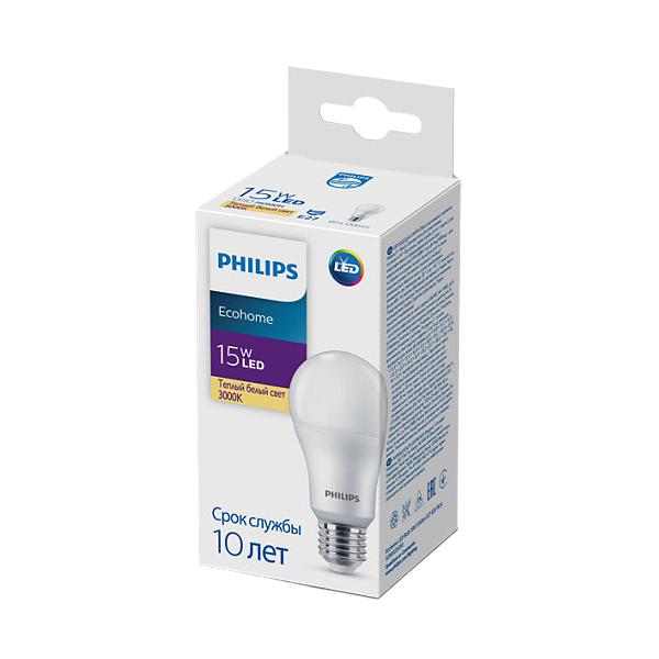 gallery-1 Philips Signify Ecohome LED Bulb 15W 1350lm E27 830 RCA. Артикул 929002305017