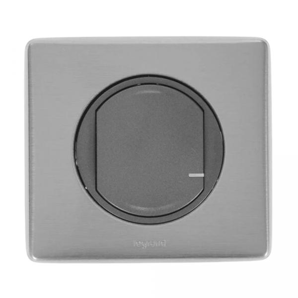 gallery-0 Умный беспроводной выключатель Legrand одноклавишный серии Celiane. Цвет Графит. Артикул 064893