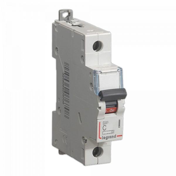 gallery-0 Автоматический выключатель Legrand DX3 1P C6 6000A/10KA. Артикул 407666
