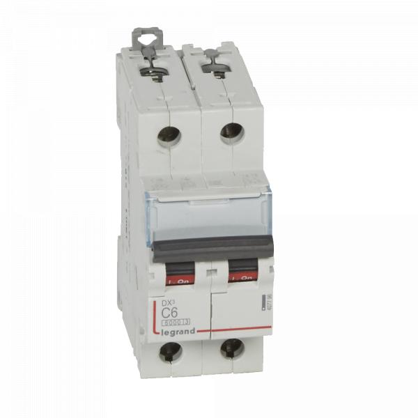 gallery-0 Автоматический выключатель Legrand DX3 2P C6 6000A. Артикул 407796