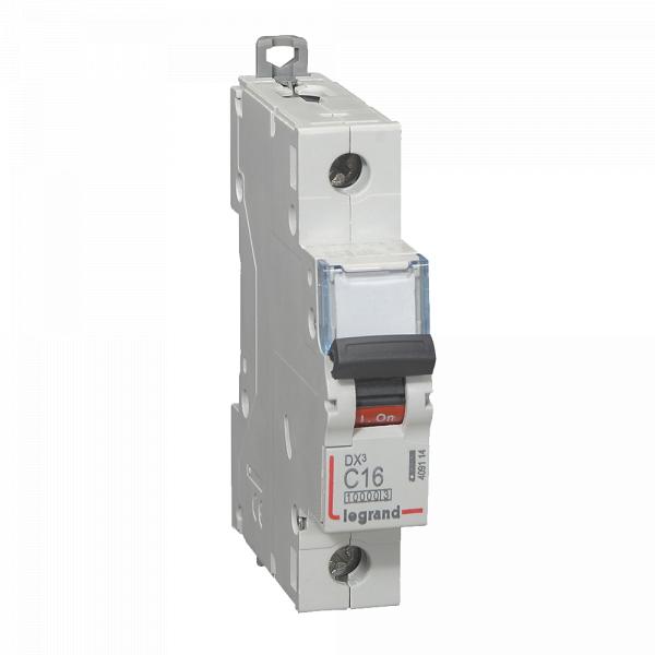 gallery-0 Автоматический выключатель Legrand DX3 1P C16 10000A. Артикул 409114