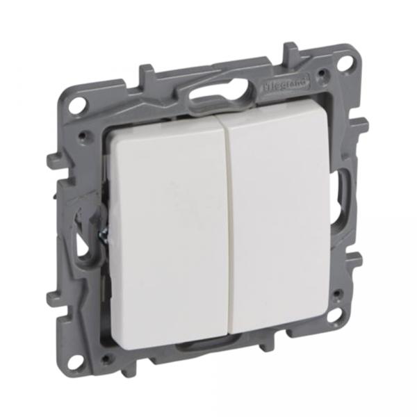 gallery-0 Выключатель Legrand Niloe NO-NC - 6A 250В~ белый Артикул 764508