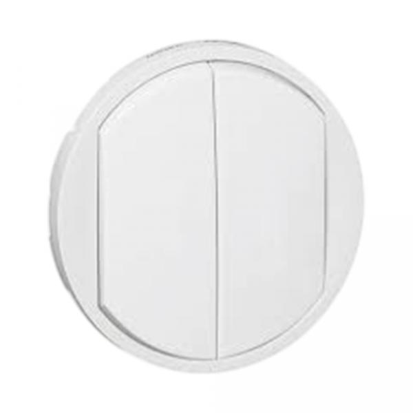 gallery-0 Панель лицевая Legrand для двухклавишных выключателей/переключателей Celiane белый Артикул 68002