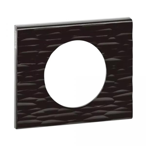 gallery-1 Рамка Legrand Celiane 1 пост Corian Чёрный Рифленый Артикул 69021
