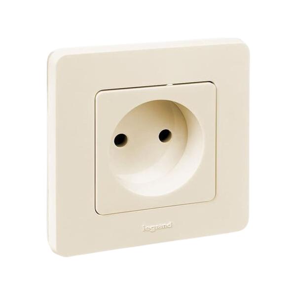 gallery-0 Розетка Legrand 2К - 16 А - 250 В~ серии INSPIRIA. Цвет Слоновая кость. Артикул	673711