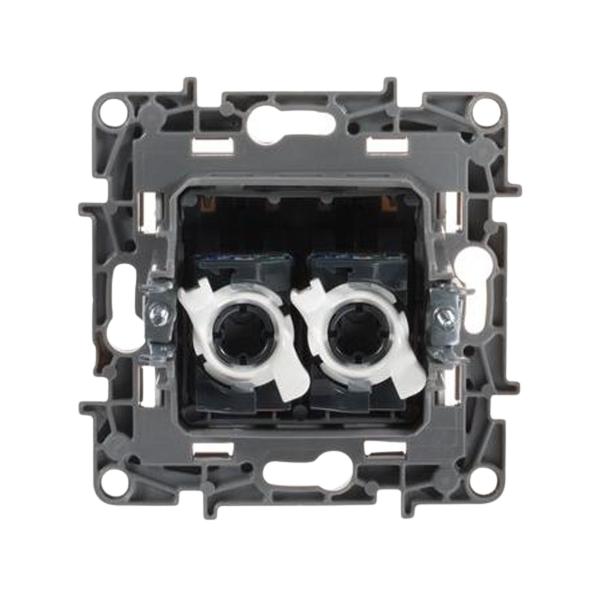 gallery-2 Розетка информационная Legrand двойная RJ45 - категория 6 - UTP серии Etika. Цвет Белый. Артикул	672254