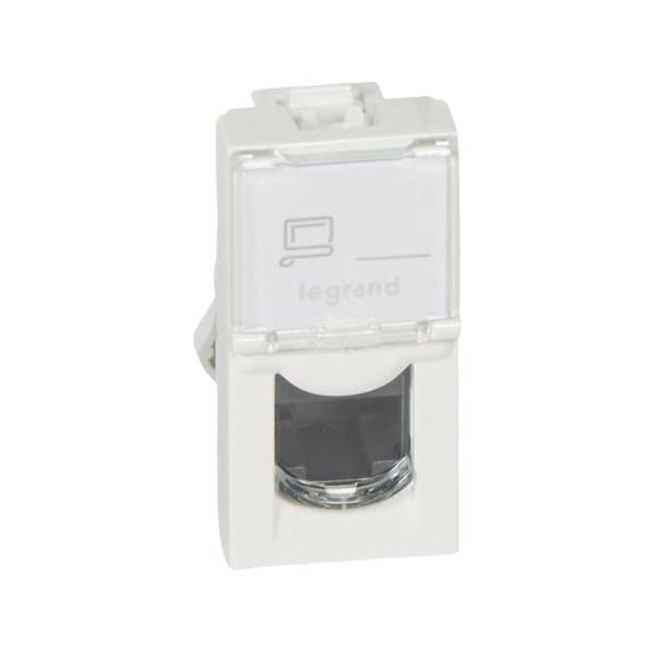gallery-0 Розетка RJ45 FTP Legrand категория 5е UTP 1 модуль серии Mosaic. Цвет Белый. Артикул 76551