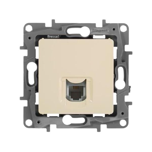 gallery-0 Розетка RJ11 Legrand серии Etika. Цвет Слоновая кость. Артикул	672340