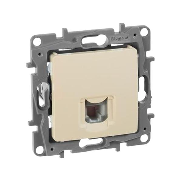 gallery-1 Розетка RJ11 Legrand серии Etika. Цвет Слоновая кость. Артикул	672340