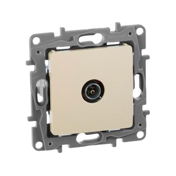 gallery-1 Розетка TV Legrand «звезда» - 2 дБ - 0-2400 мГц серии Etika. Цвет Слоновая кость. Артикул	672351