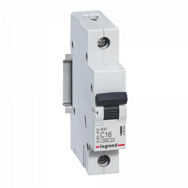gallery-0 Автоматический выключатель Legrand RX3 1 фаза 25A 1М (Тип C) 4,5 kA. Артикул	419666