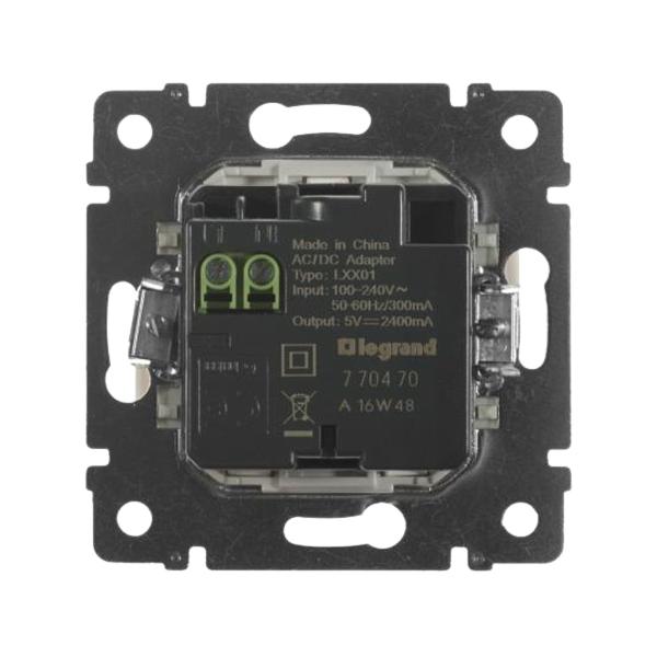 gallery-1 Розетка 2хUSB Legrand серии Valena. Цвет Слоновая кость. Артикул	774170