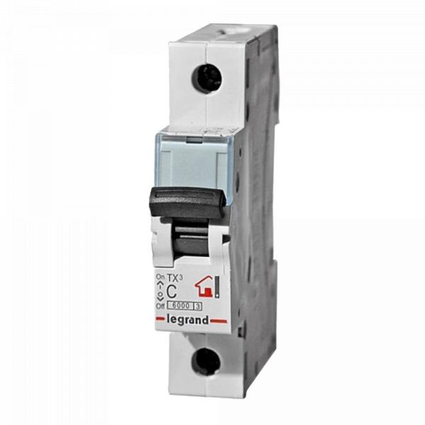 gallery-0 Автоматический выключатель Legrand TX3 1 фаза 20A 1М (Тип C) 6 kA. Артикул	404029